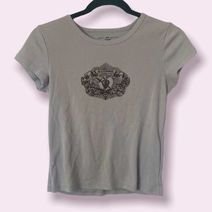 Brandy Melville Materdel Baby Crop Tee